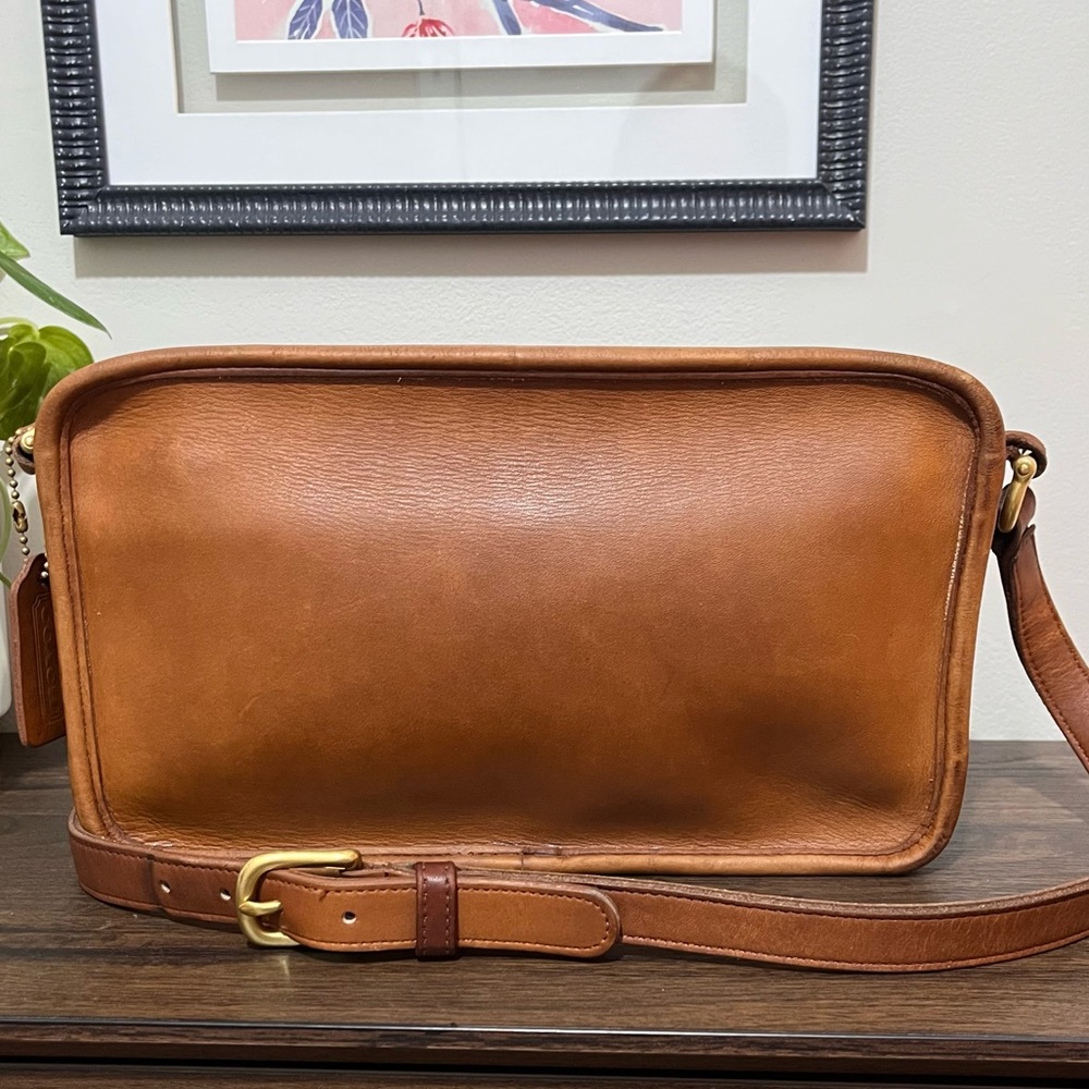 Vintage Coach multi zip swagger bag 9974